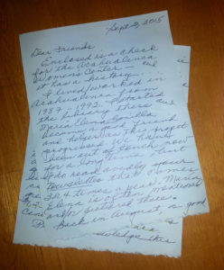 Sister Mary Margaret's letter